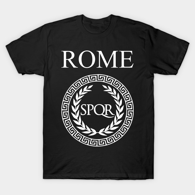 Rome SPQR Ancient Rome Glory Roma Invicta T-Shirt by AgemaApparel